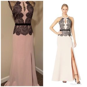 BCBGMAXAZRIA Bare Pink Georgianna Gown Dress